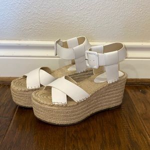Marc Fisher espadrille platform wedge sandal